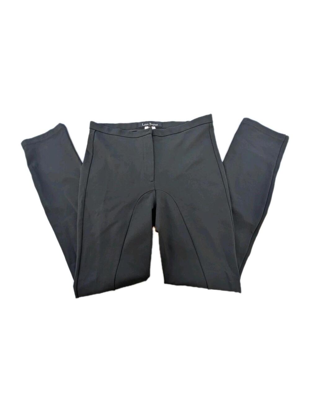 Lida Baday S/P Black Pants Trousers Button Zipper Close Small Stretch MotoX Cut